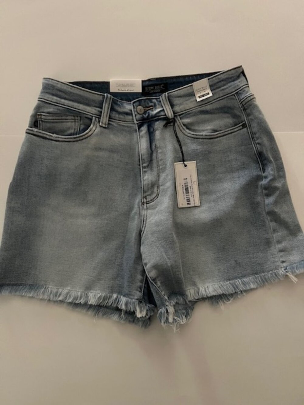 Judy Blue Light Blue High Waist Denim Shorts
